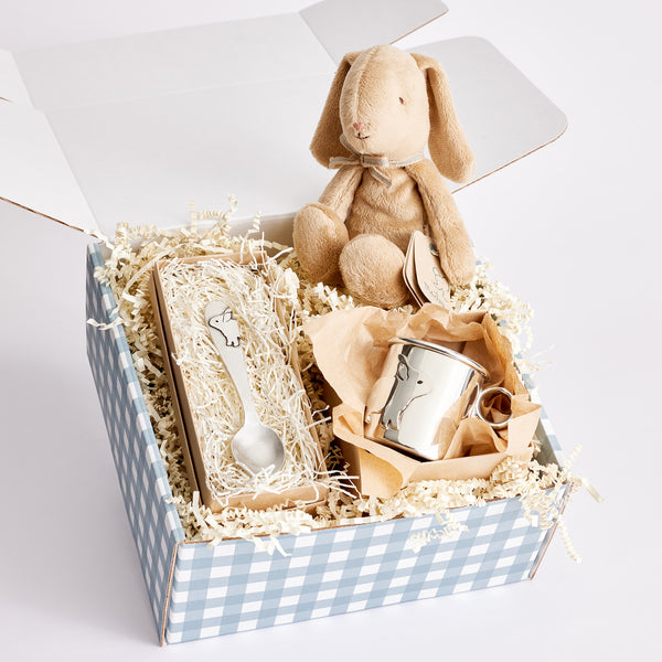 Baby Cup and Spoon Gift Set - Bunnies Beehive Handmade
