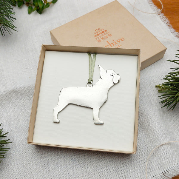 French Bulldog Holiday Ornament