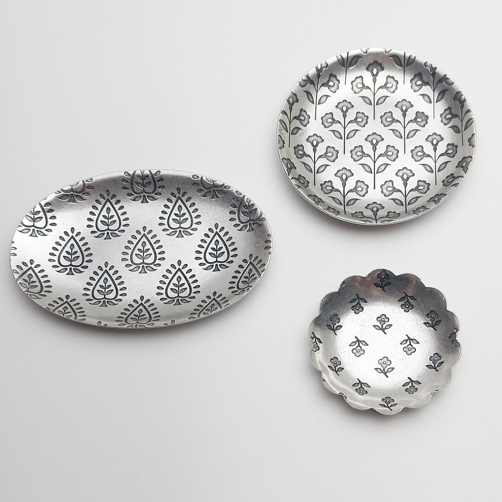Paisley Pattern Oval Ring Dish