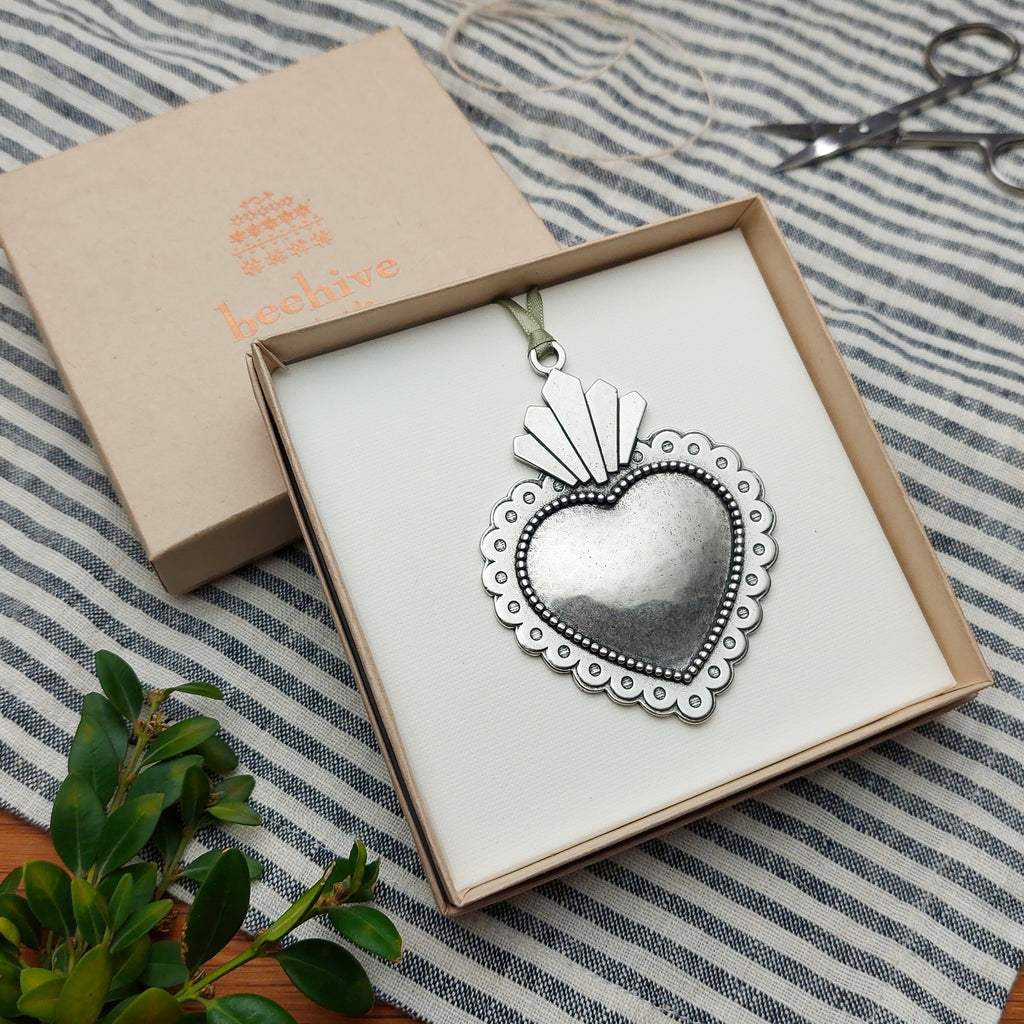 Sacred Heart Holiday Ornament