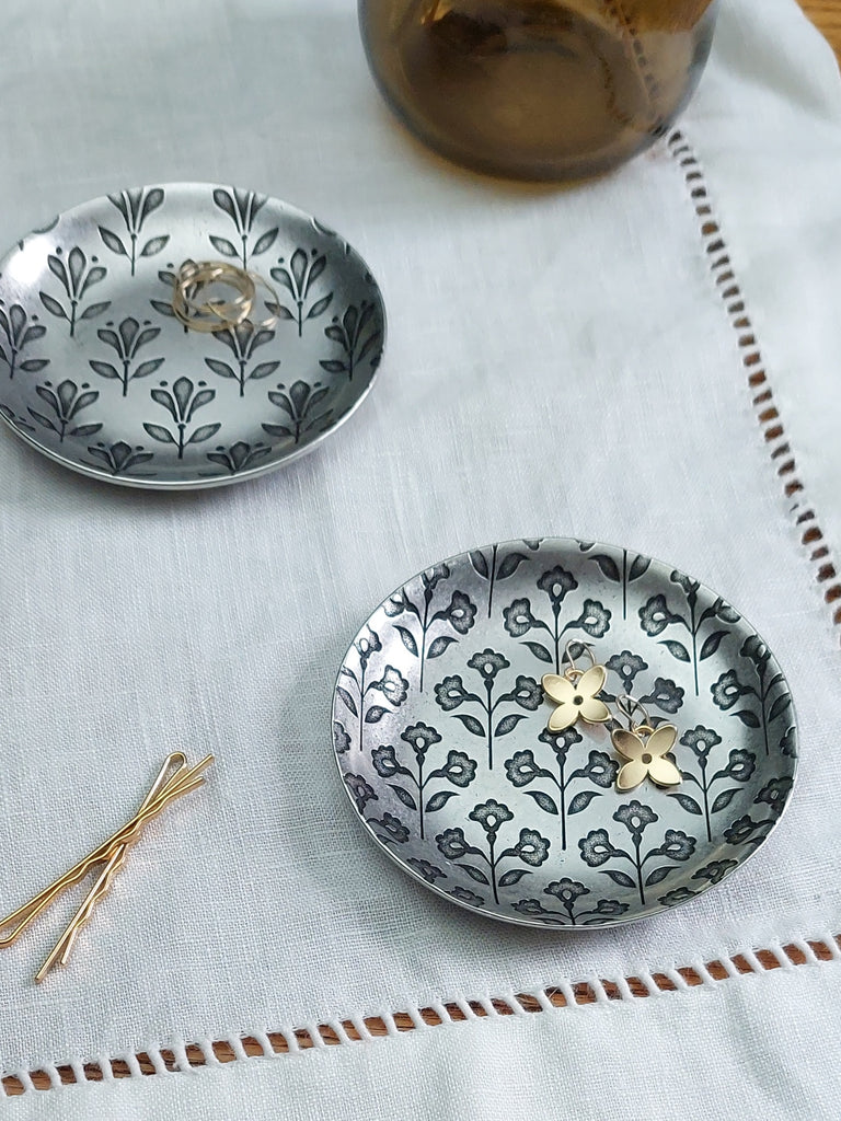 Floral Repeat Ring Dishes Beehive Handmade
