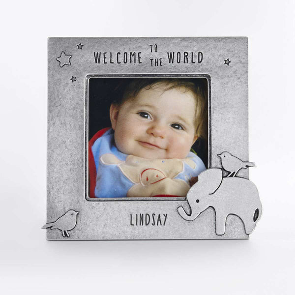Elephant Baby Picture Frame Beehive Handmade