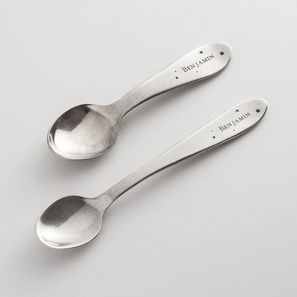 Personalized Heirloom Baby Spoons - Constellation