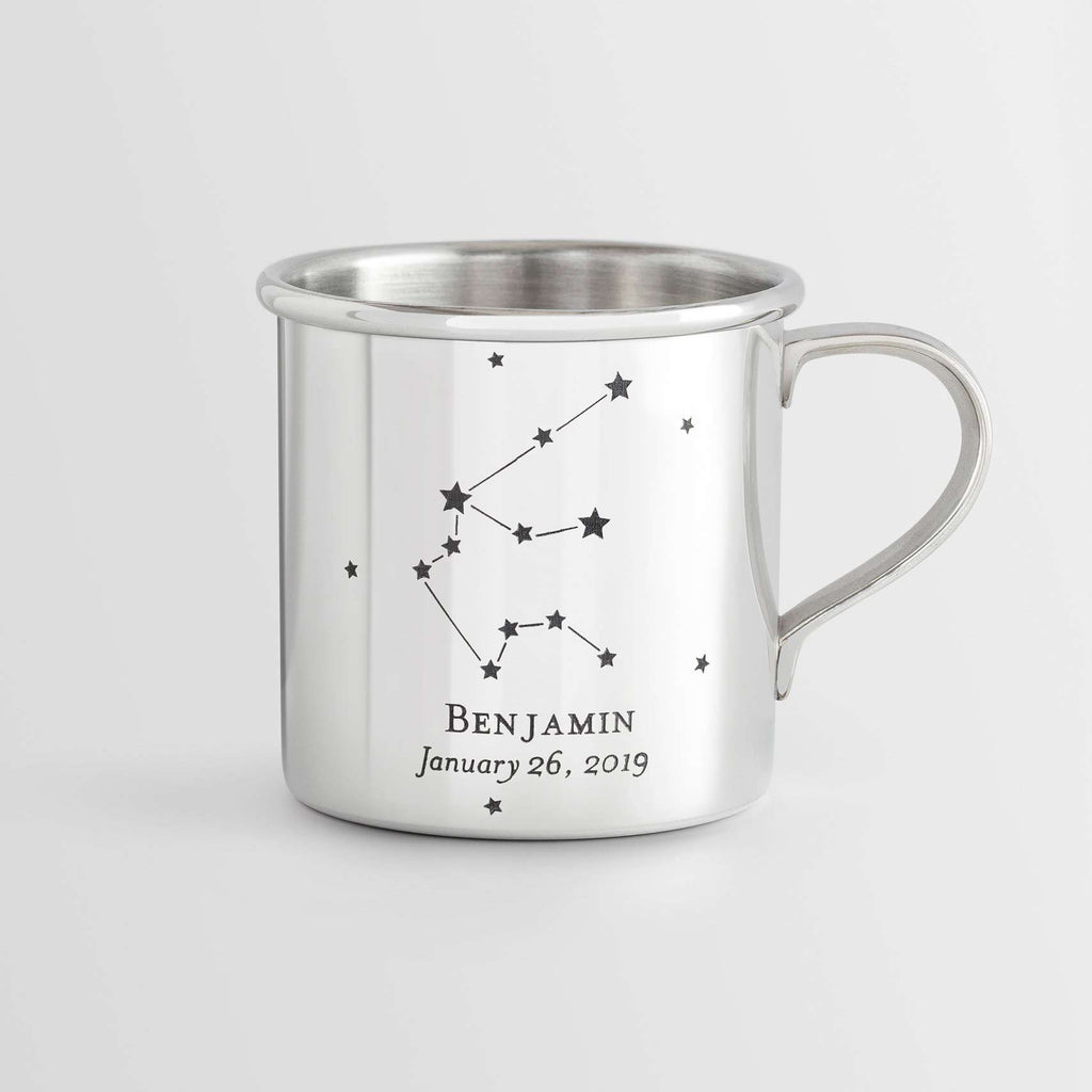 Personalized Heirloom Baby Cup - Constellations