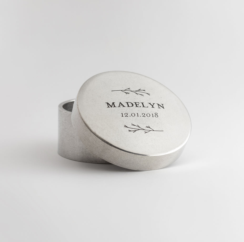 Personalized Heirloom Keepsake Box- Botanic