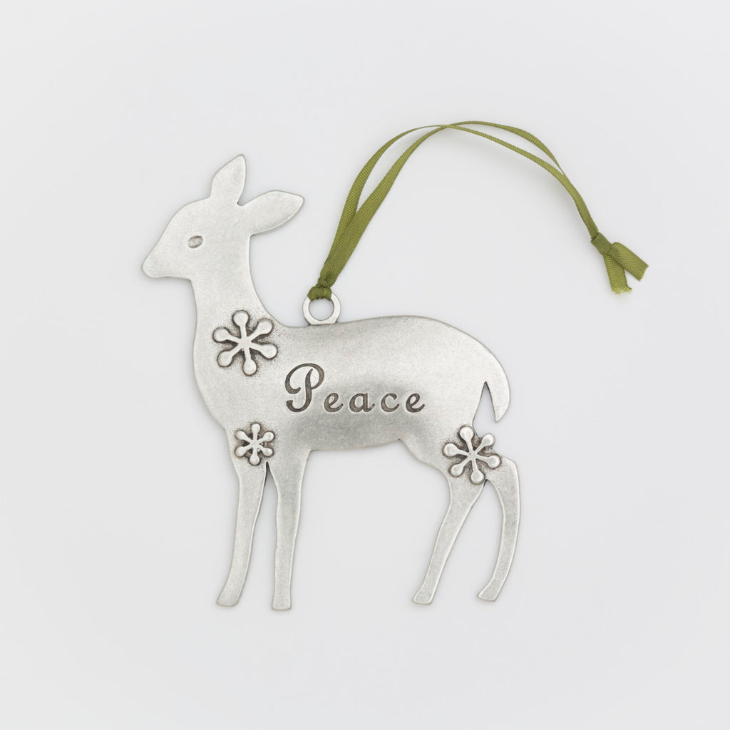 Peace Deer Ornament