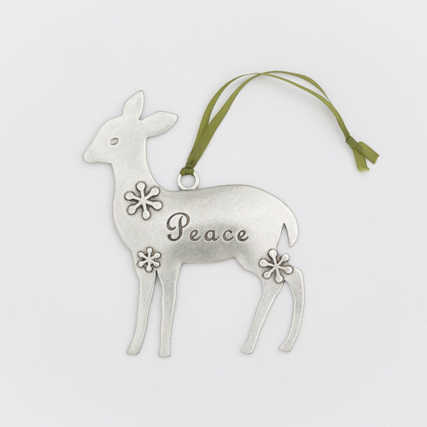 Peace Deer Ornament