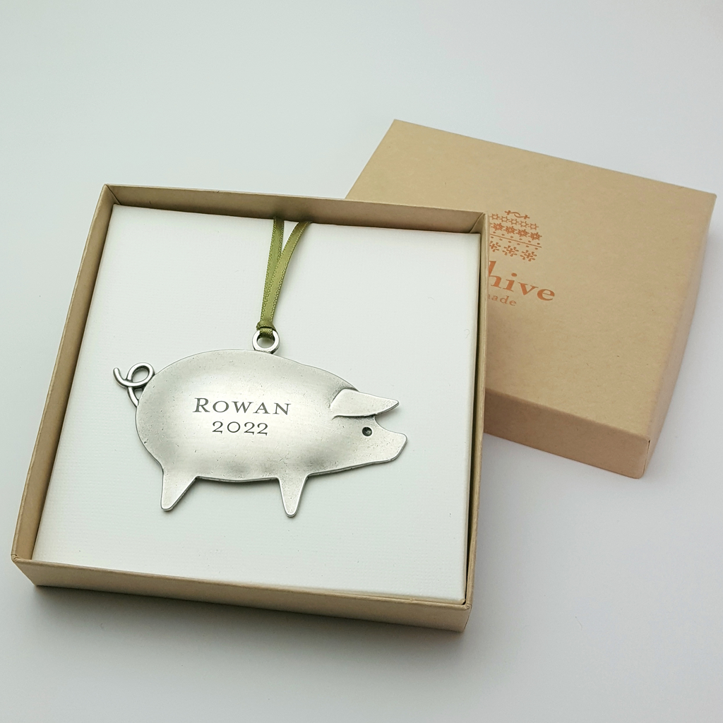 Pig Holiday Ornament