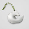 pewter fox ornament