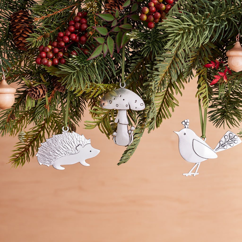 Hedgehog Holiday Ornament Beehive Handmade