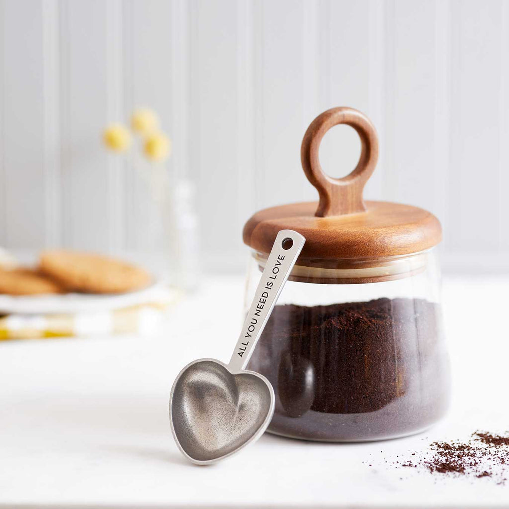 2 Tablespoon Heart Coffee Scoop Beehive Handmade