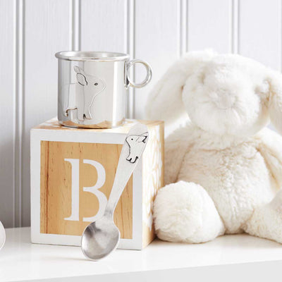 Pewter Rabbit Baby Cup | Adorable Keepsakes for Babies/Made in USA ...