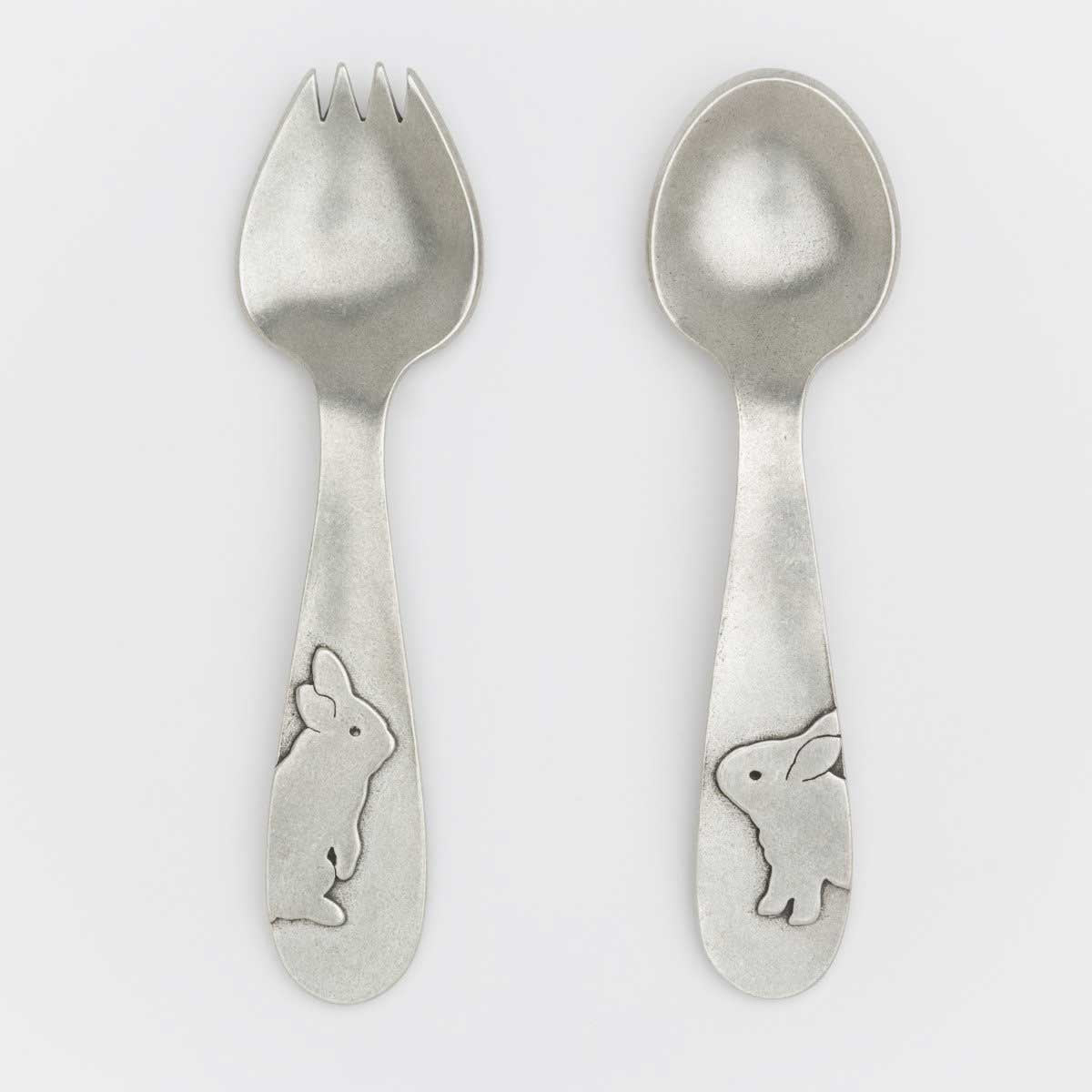 Silver Bunny Baby Spoon