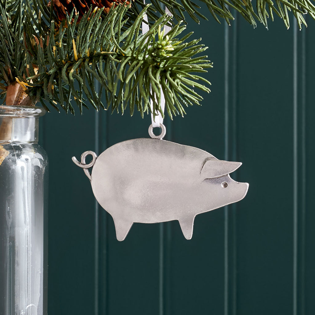 Pig Ornament Beehive Handmade