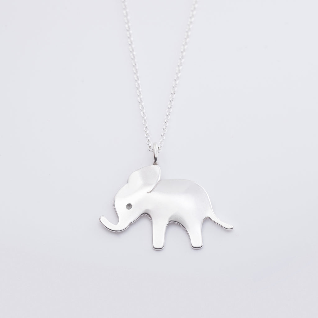 Elephant Necklace with Diamonds Sterling Silver | Kay Outlet