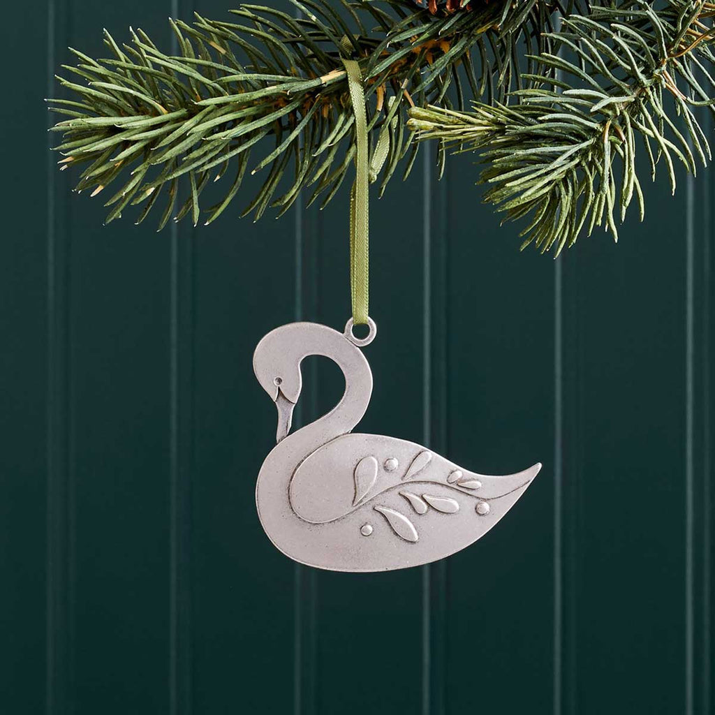 Swan Ornament Beehive Handmade